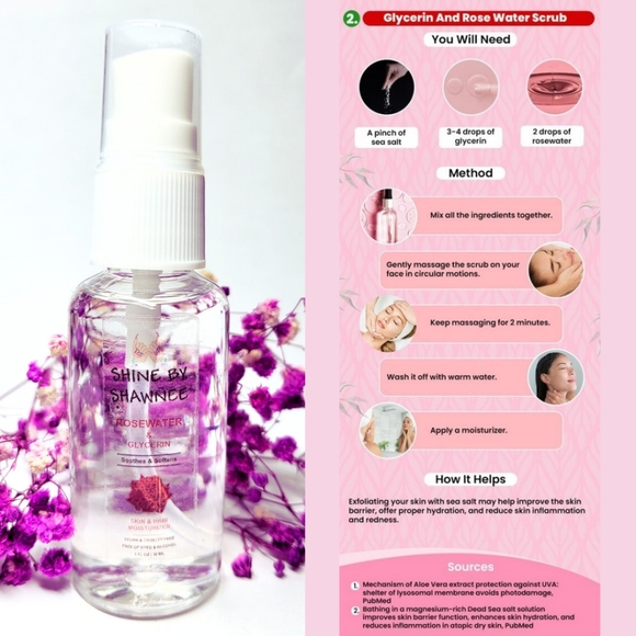 Rose Water & Glycerin Spray for Face & Har - Picture 4 of 11